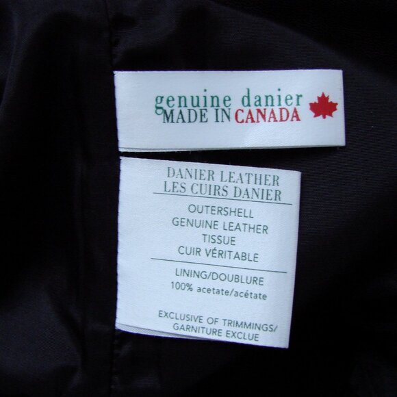 Danier Black Leather Skirt Straight Pencil Office Size 10 - Picture 6 of 15